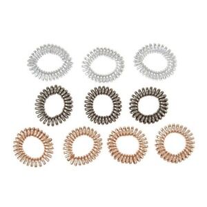 NEW Lori Greiner Set of 27 Traceless Spiral Hair Ties Neutral 115638